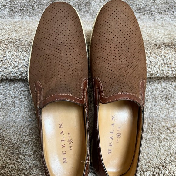Mezlan Men\'s Brown Slip on Leather Loafers- main image 4